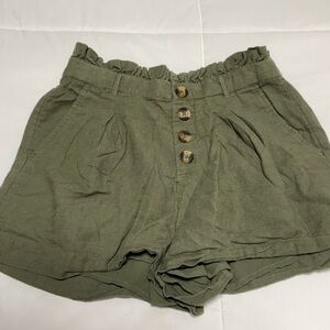 American Eagle Outfitters High Waist Olive Shorts